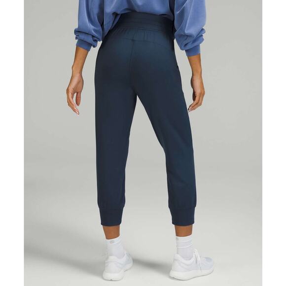 Lululemon Ready to Rulu High-Rise Cropped Jogger Pants Mineral Blue 2 Lounge - Picture 2 of 6
